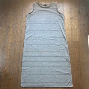 Banana Republic Gray Striped Dress